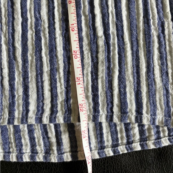 NWT Universal Thread Gauzy Pinstripe Blouse - Picture 9 of 10